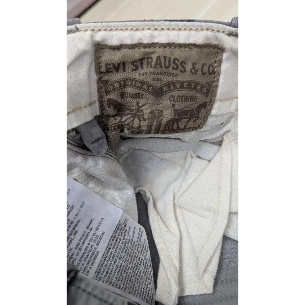 Levi's Cargo Shorts Mens‎ 40 Grey Black Camo Cotton